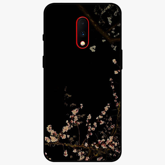 Petal Moon Light With Custom Name Glass Case showing flat back view with floral moonlight artwork and personalized name design.