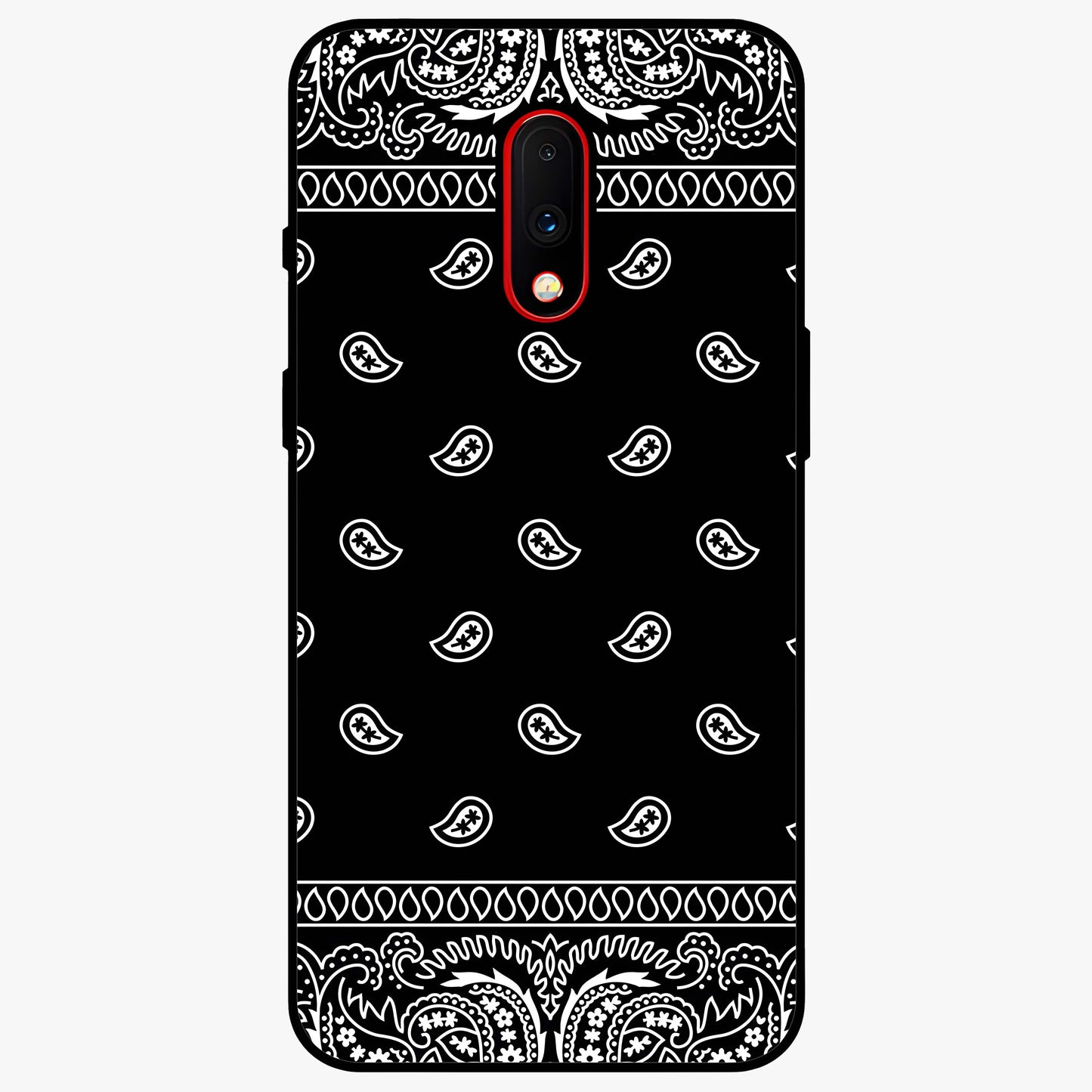 Retro Rebel Threads Glass Case showing flat back view with vintage street style artwork and glossy glass finish.