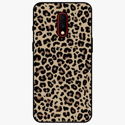 Savage Chic Pattern Glass Case showing flat back view with stylish patterned artwork and glossy glass finish.