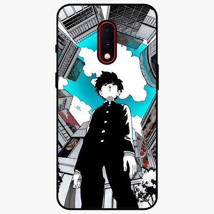 Silent Psychic Awakening Glass Case showing flat back view with mystical psychic themed artwork and glossy glass finish.