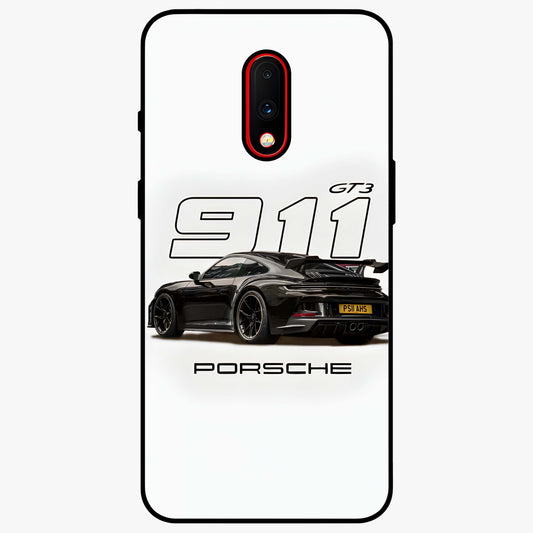 Turbo Legacy Icon Glass Case showing flat back view with iconic sports car inspired artwork and glossy glass finish.