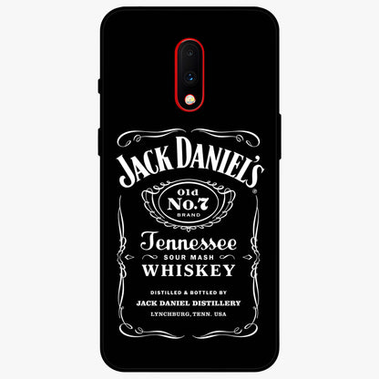 Vintage Whiskey Heritage Glass Case showing flat back view with classic whiskey inspired artwork and glossy glass finish.
