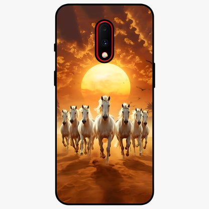 Wild Sunset Majesty Glass Case showing flat back view with majestic sunset landscape artwork and glossy glass finish.