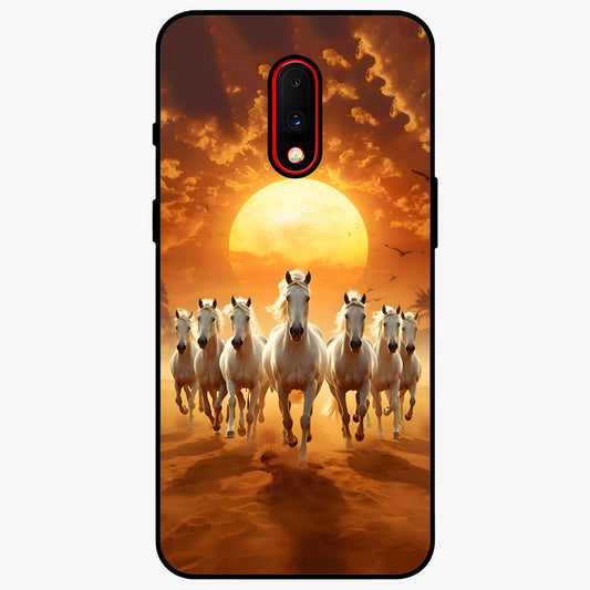 Wild Sunset Majesty Glass Case showing flat back view with majestic sunset landscape artwork and glossy glass finish.