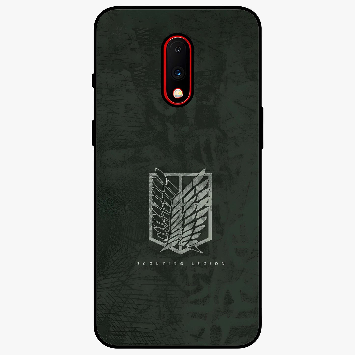 Wings Of Freedom Glass Case showing flat back view with symbolic wings artwork and glossy glass finish.