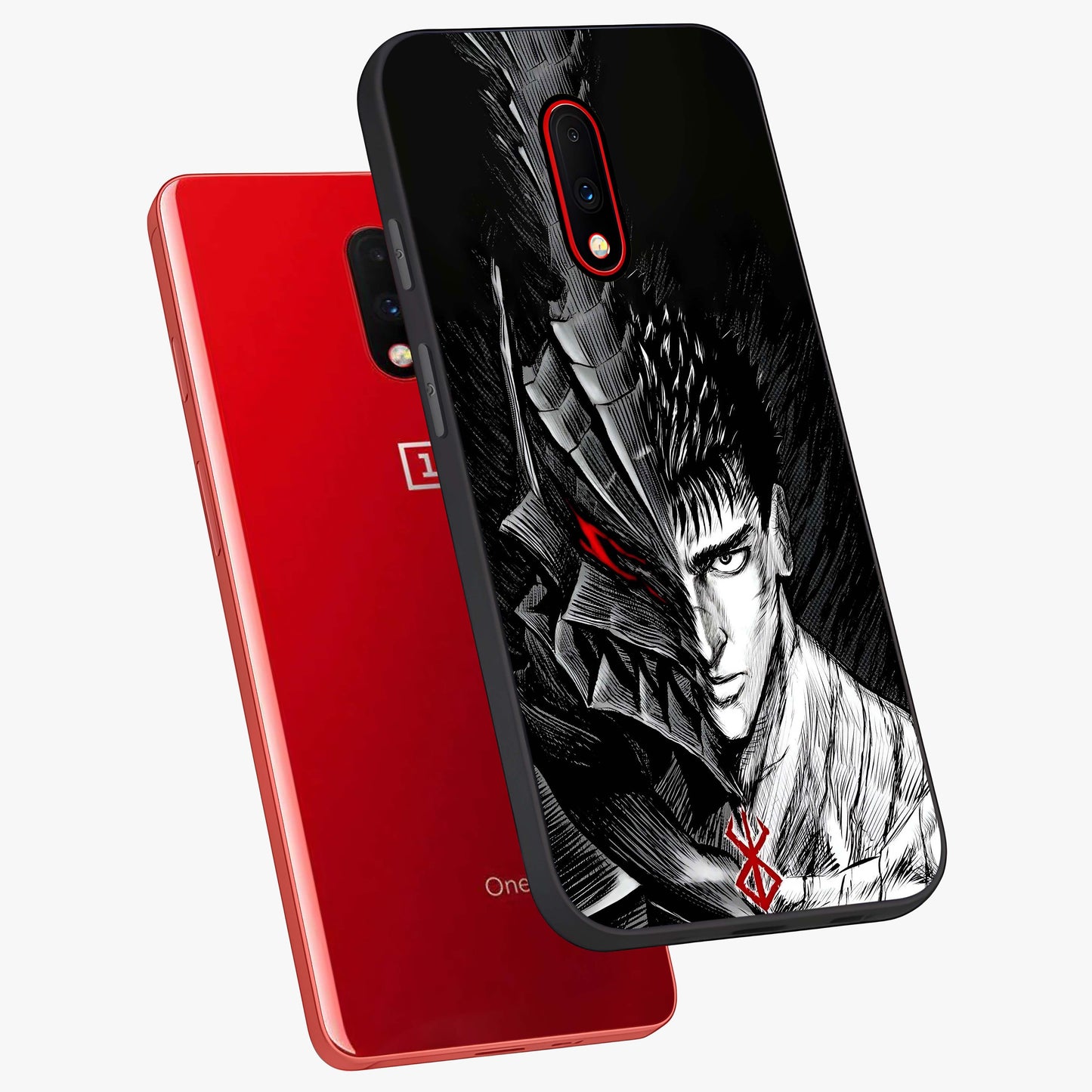 Berserker Blood Oath Glass Case displayed in angled mockup highlighting dark fantasy graphic design and powerful theme.