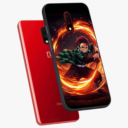Blazing Sword Resolve Glass Case displayed in angled mockup highlighting powerful sword illustration and bold fantasy theme.