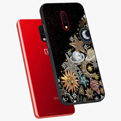 Cosmic Sparkle Dreams Glass Case displayed in angled mockup highlighting dreamy star sparkle design with celestial aesthetic.