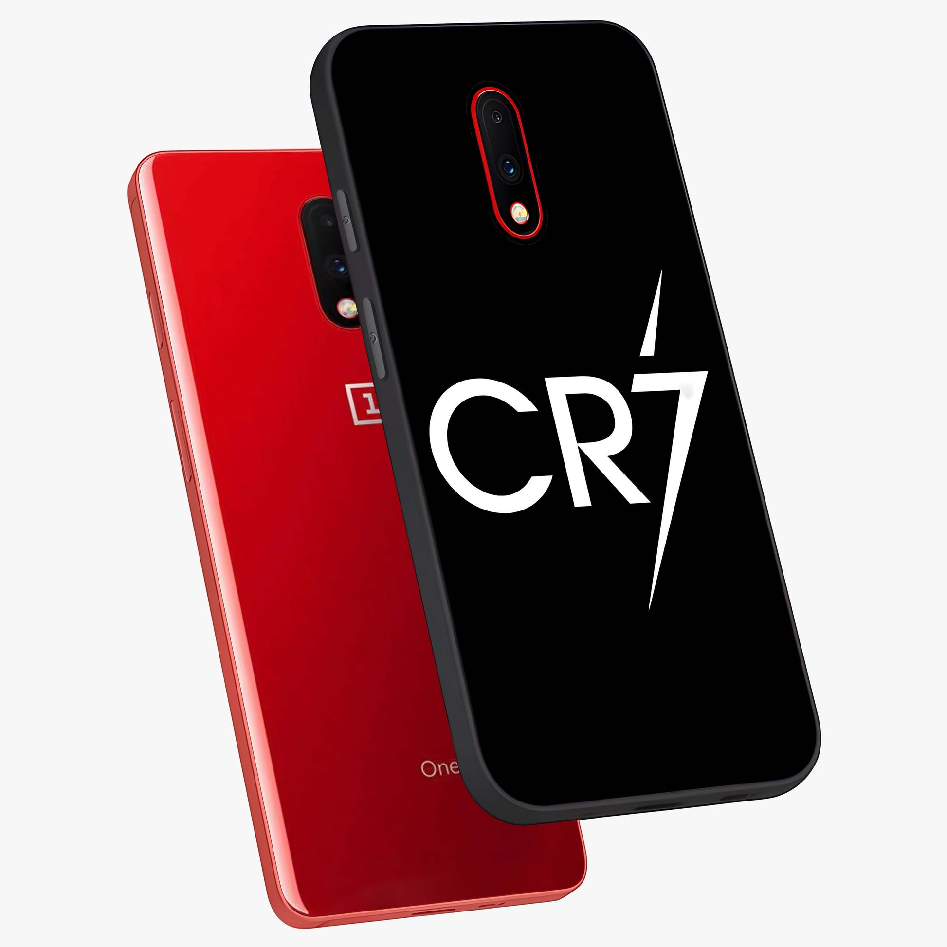 Cr7 Elite Strike Glass Case displayed in angled mockup highlighting powerful sports graphic with bold athletic theme.