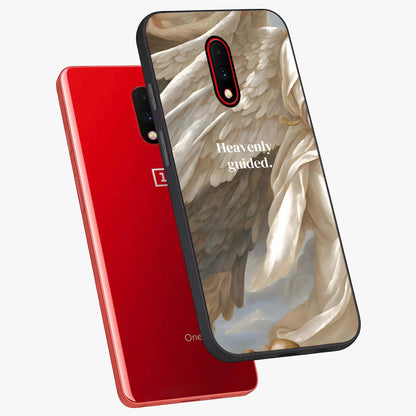 Divine Winged Grace Glass Case displayed in angled mockup highlighting graceful wing design with divine aesthetic style.