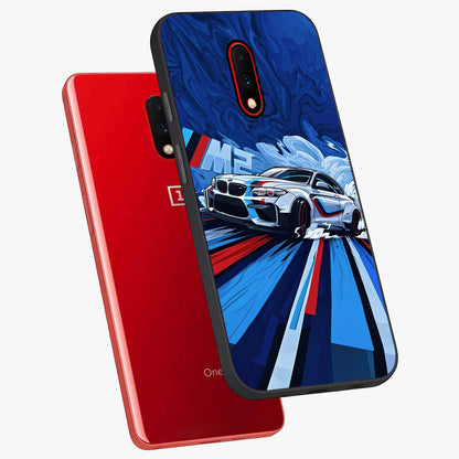 Drift Power Rush Glass Case displayed in angled mockup highlighting powerful drift car design with sporty aesthetic style.