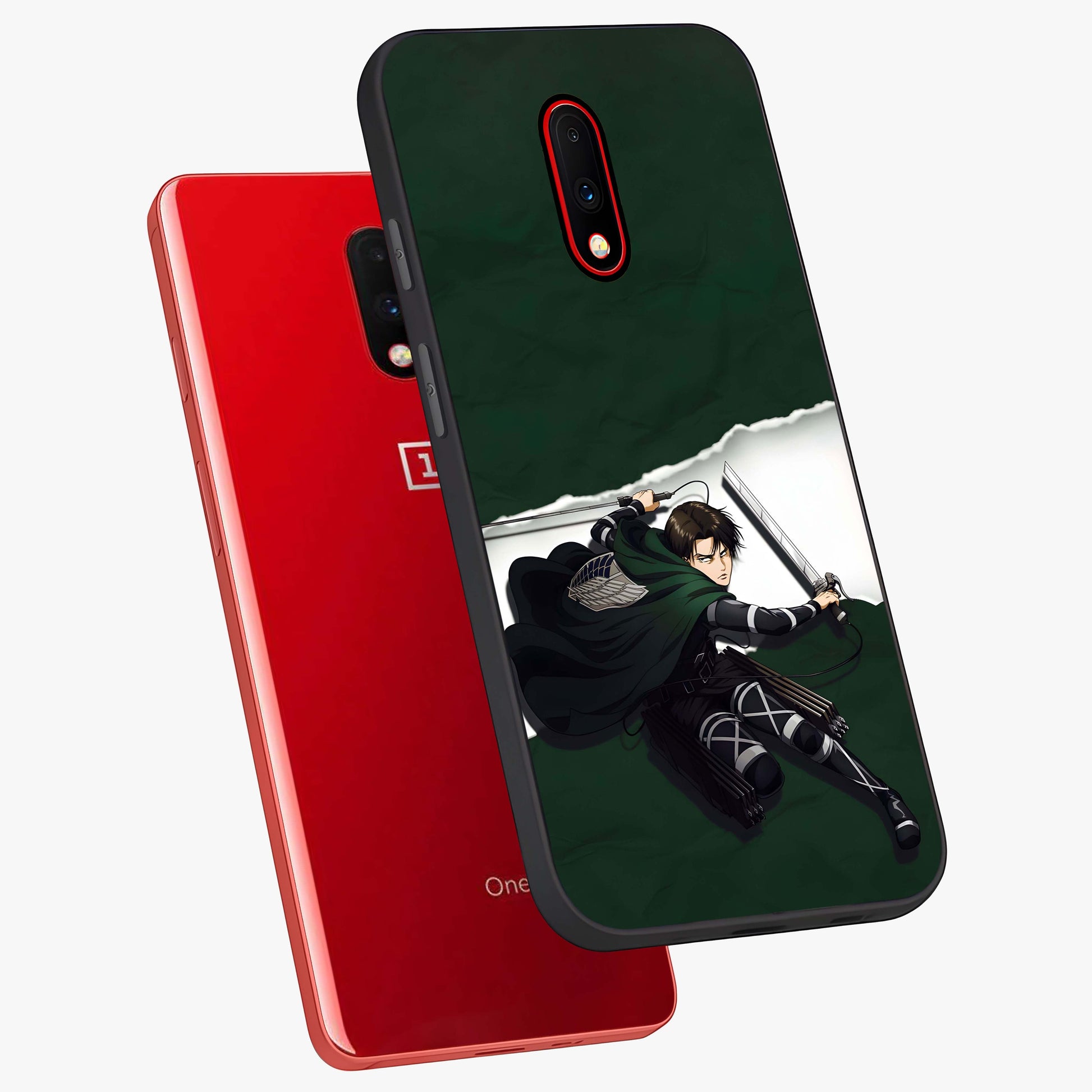 Emerald War Vanguard Glass Case displayed in angled mockup highlighting intense battle inspired design with emerald tone aesthetic.