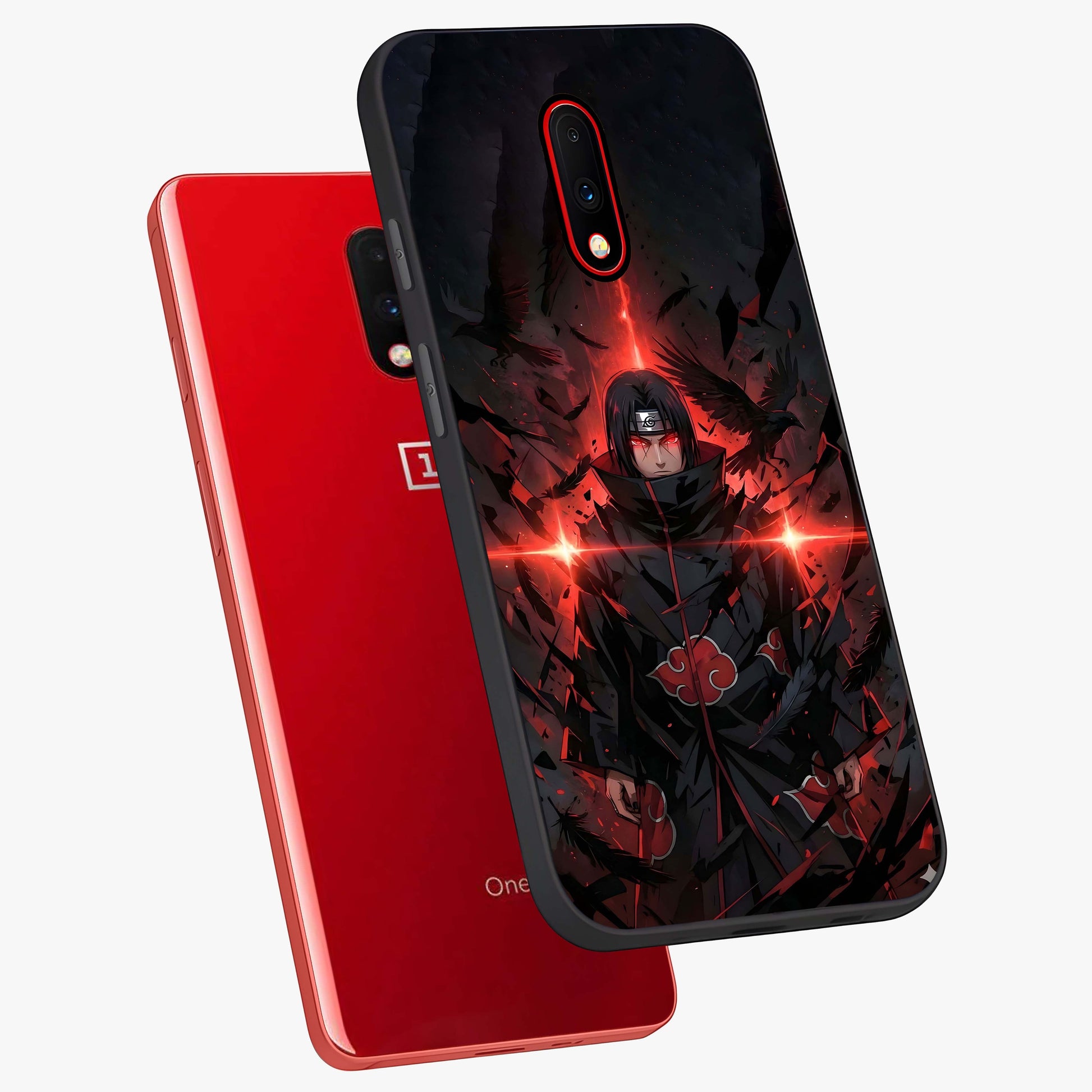 Focus Mode On Glass Case displayed in angled mockup highlighting clean minimal text artwork with modern aesthetic style.