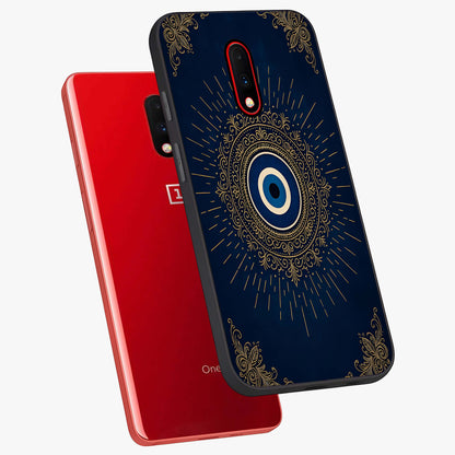 Golden Celestial Charm Glass Case displayed in angled mockup highlighting sparkling cosmic charm design with celestial aesthetic.