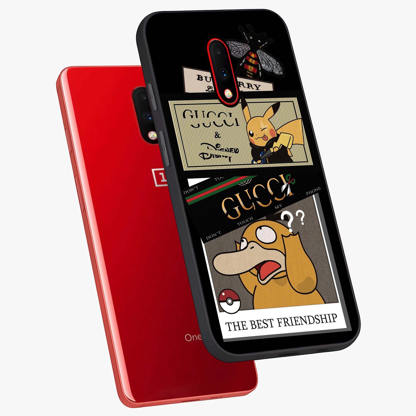 Gucci Play Mashup Glass Case displayed in angled mockup highlighting stylish fashion mashup design with bold aesthetic.