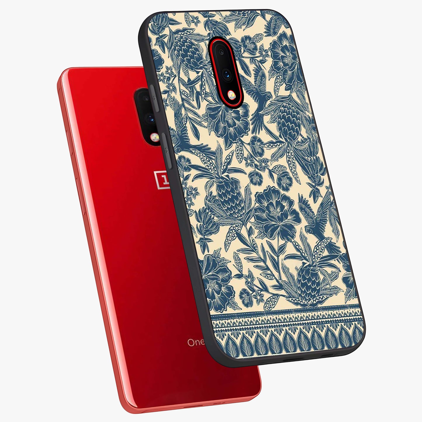 Heirloom Wild Bloom Glass Case displayed in angled mockup highlighting botanical bloom design with classic aesthetic style.