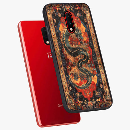 Inferno Dragon Soul Glass Case displayed in angled mockup highlighting powerful dragon illustration with inferno aesthetic.