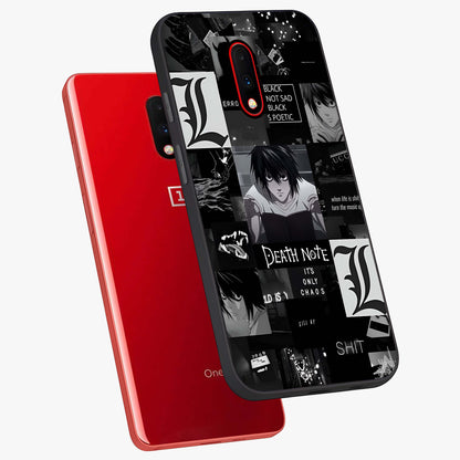 Midnight Chaos Mind Glass Case displayed in angled mockup highlighting chaotic artistic design with dramatic midnight aesthetic.