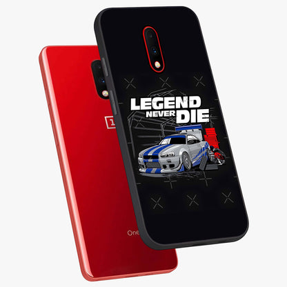 Midnight Racing Legacy Glass Case displayed in angled mockup highlighting dynamic automotive design with bold midnight aesthetic.