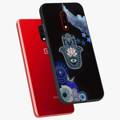 Mystic Hand Aura Glass Case displayed in angled mockup highlighting magical aura design with spiritual aesthetic style.