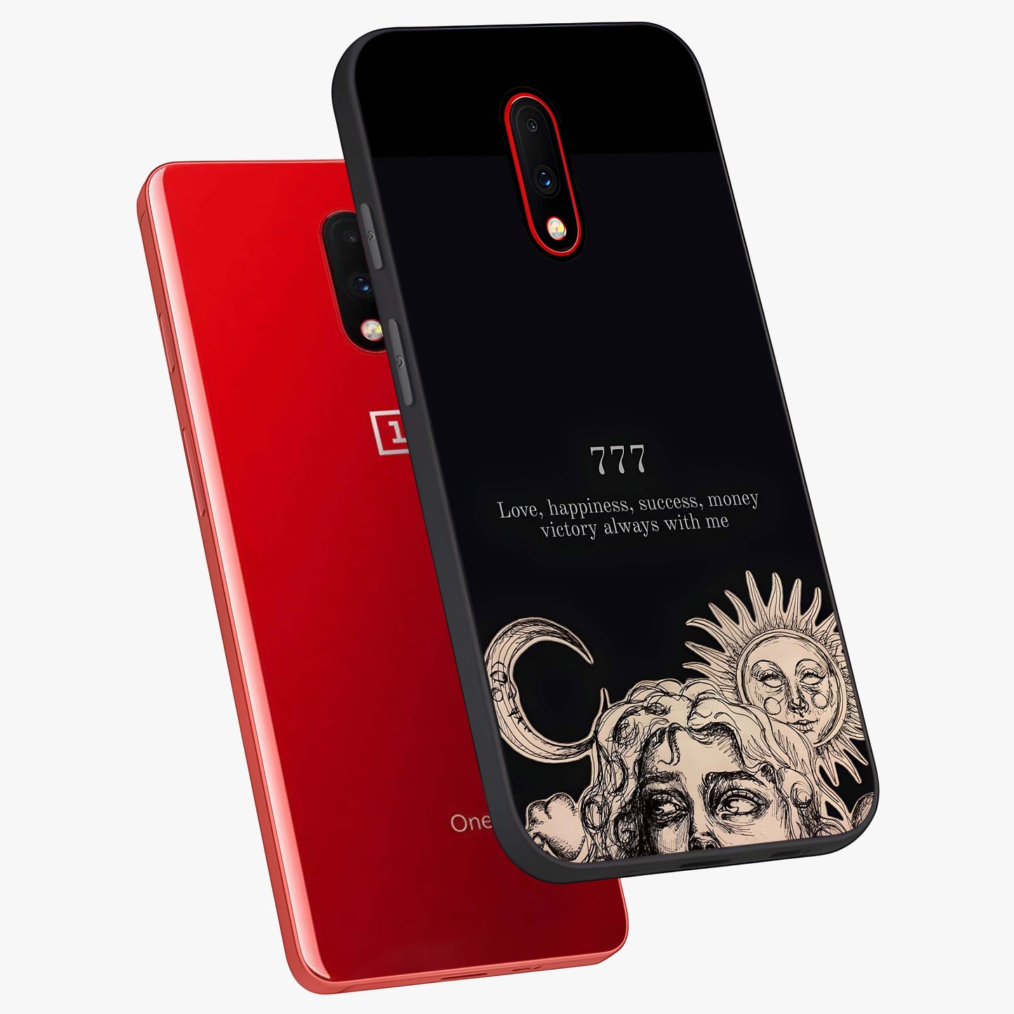 Mystic Victory Aura Glass Case displayed in angled mockup highlighting energetic aura design with bold mystical aesthetic.