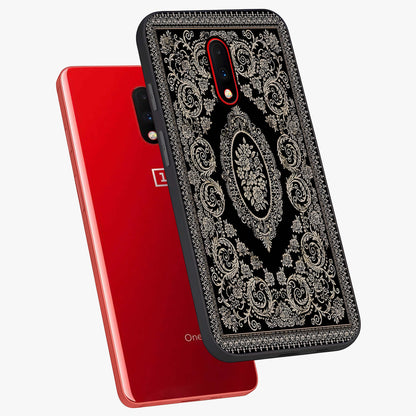 Noir Bloom Elegance Glass Case displayed in angled mockup highlighting refined flower design with stylish noir aesthetic.