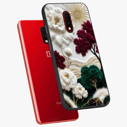 Radiant Bloom Elegance Glass Case displayed in angled mockup highlighting graceful floral design with radiant aesthetic style.