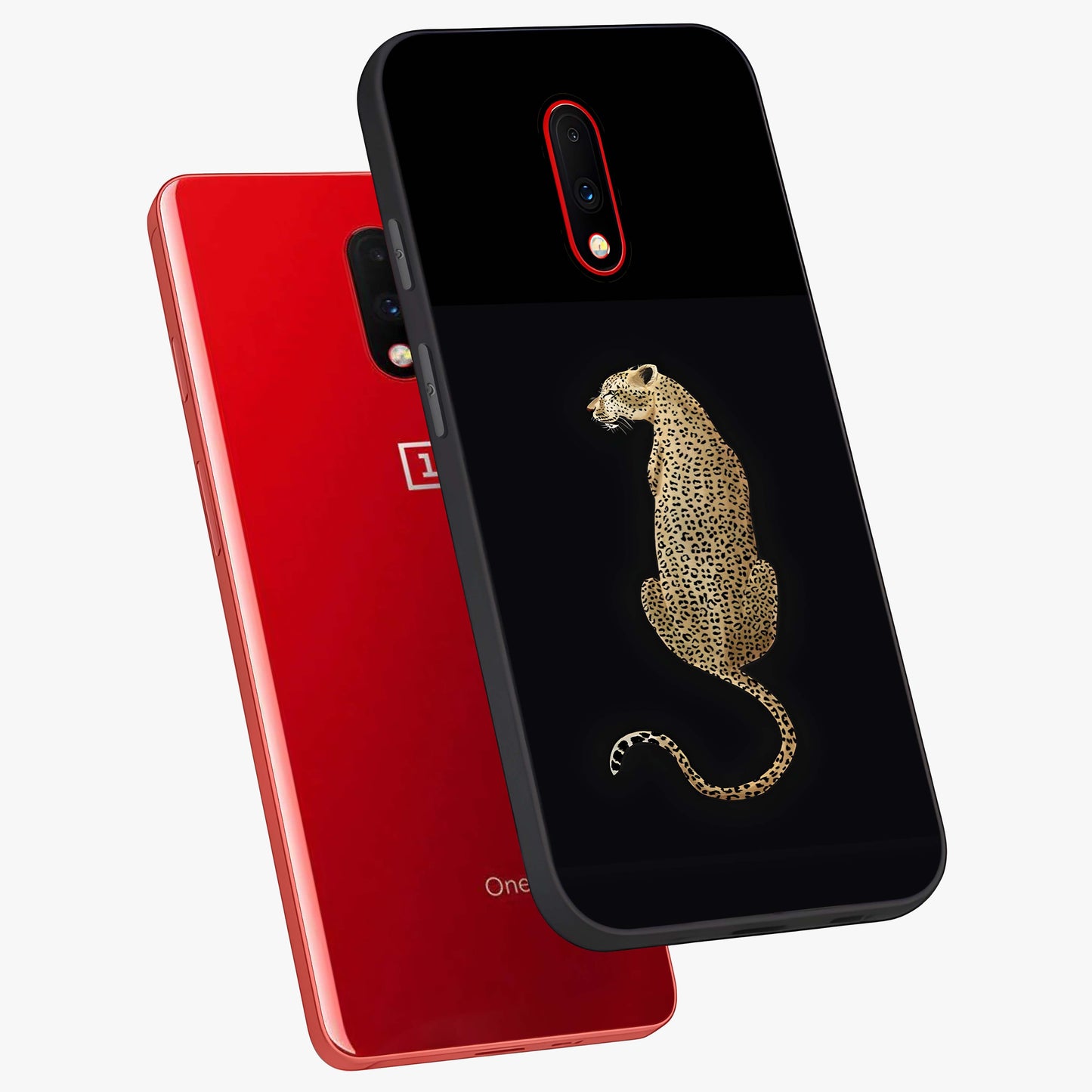 Regal Leopard Glass Case displayed in angled mockup highlighting powerful animal illustration with stylish wild aesthetic.