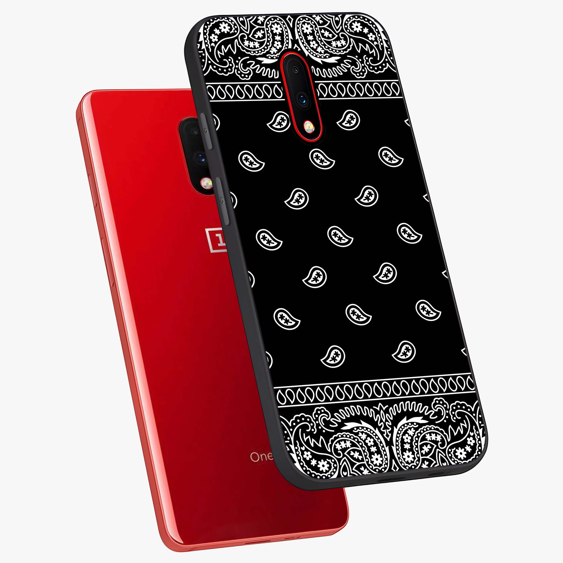 Retro Rebel Threads Glass Case displayed in angled mockup highlighting retro inspired graphic design with rebellious aesthetic.