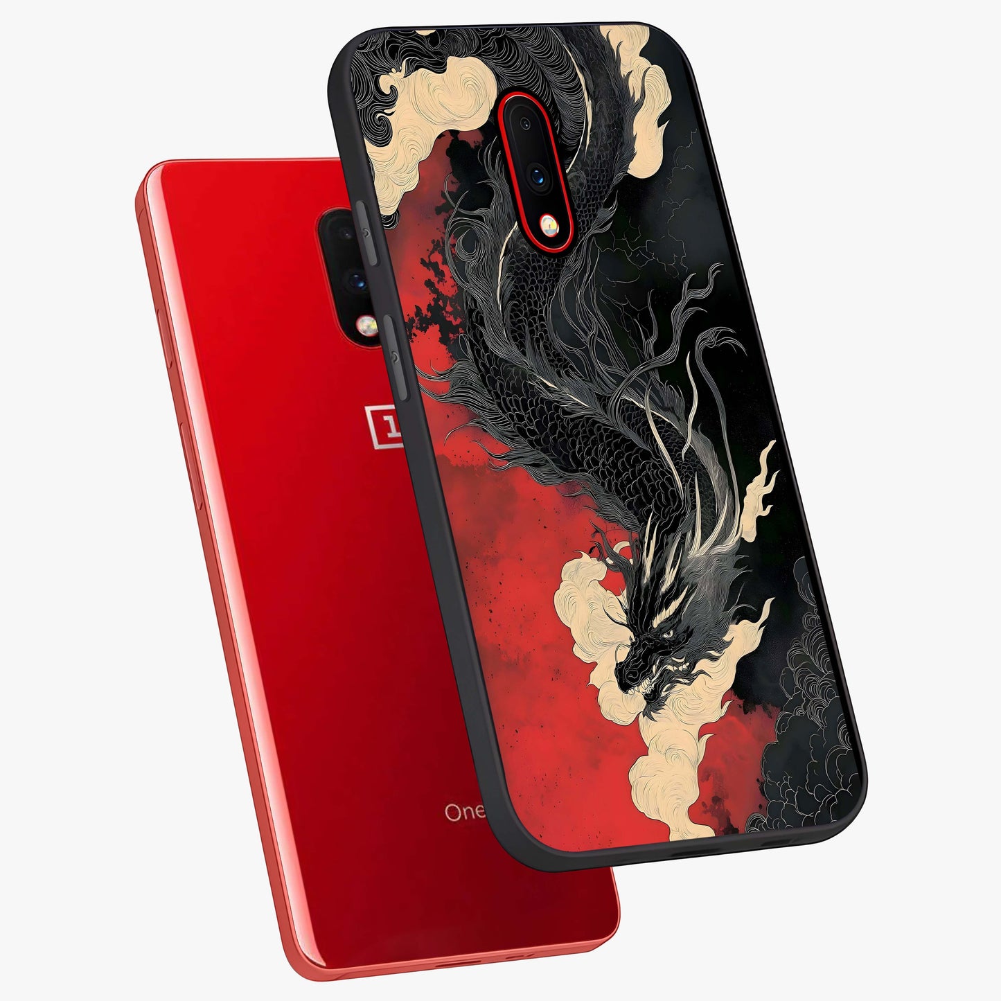 Shadow Dragon Fury Glass Case displayed in angled mockup highlighting powerful dragon illustration with dark fantasy aesthetic.