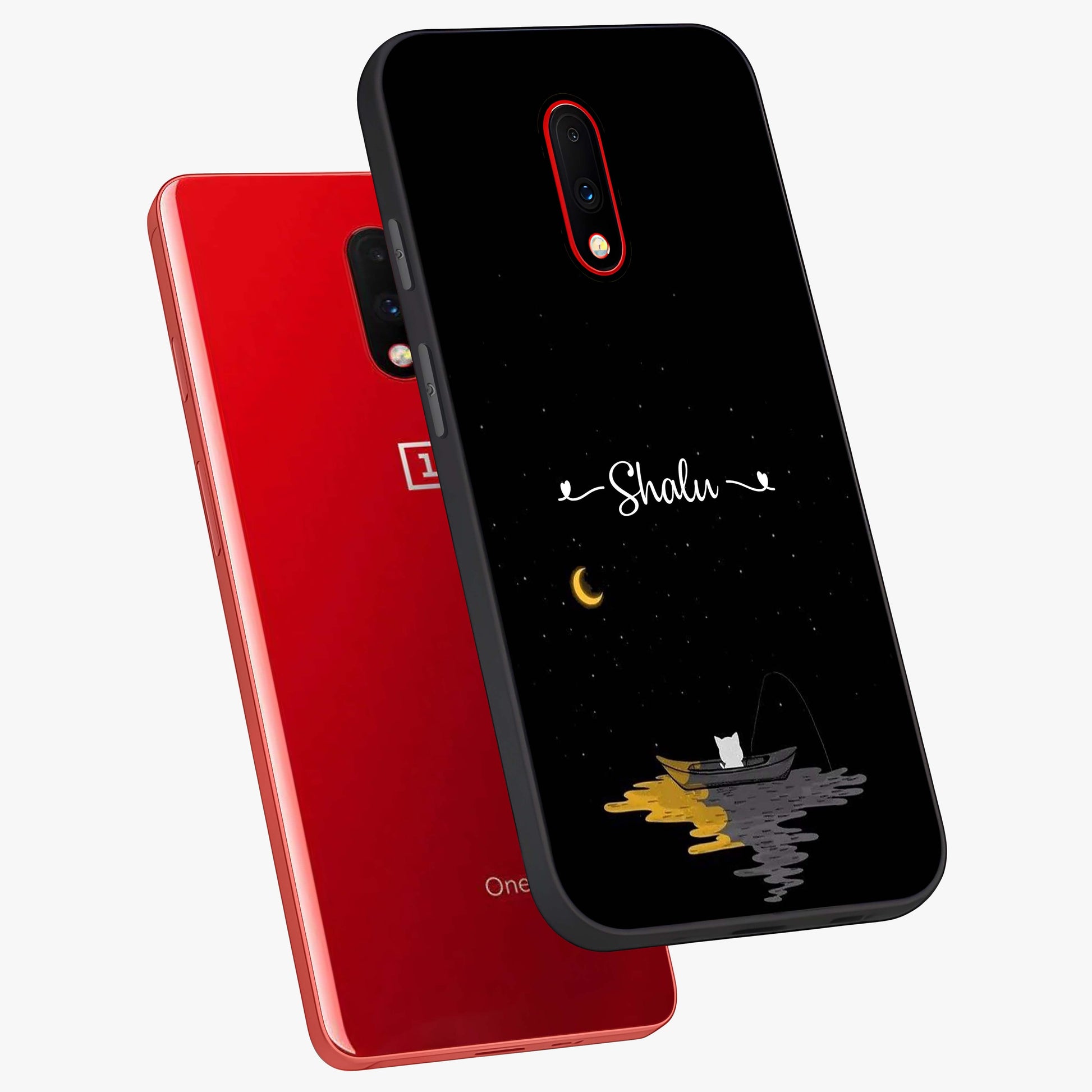 Silent Night Row Glass Case displayed in angled mockup highlighting peaceful evening design with dreamy night aesthetic.