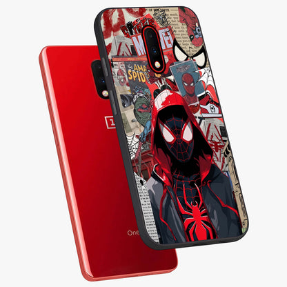 Spider Collage Street Glass Case displayed in angled mockup highlighting dynamic street style collage design with comic aesthetic.