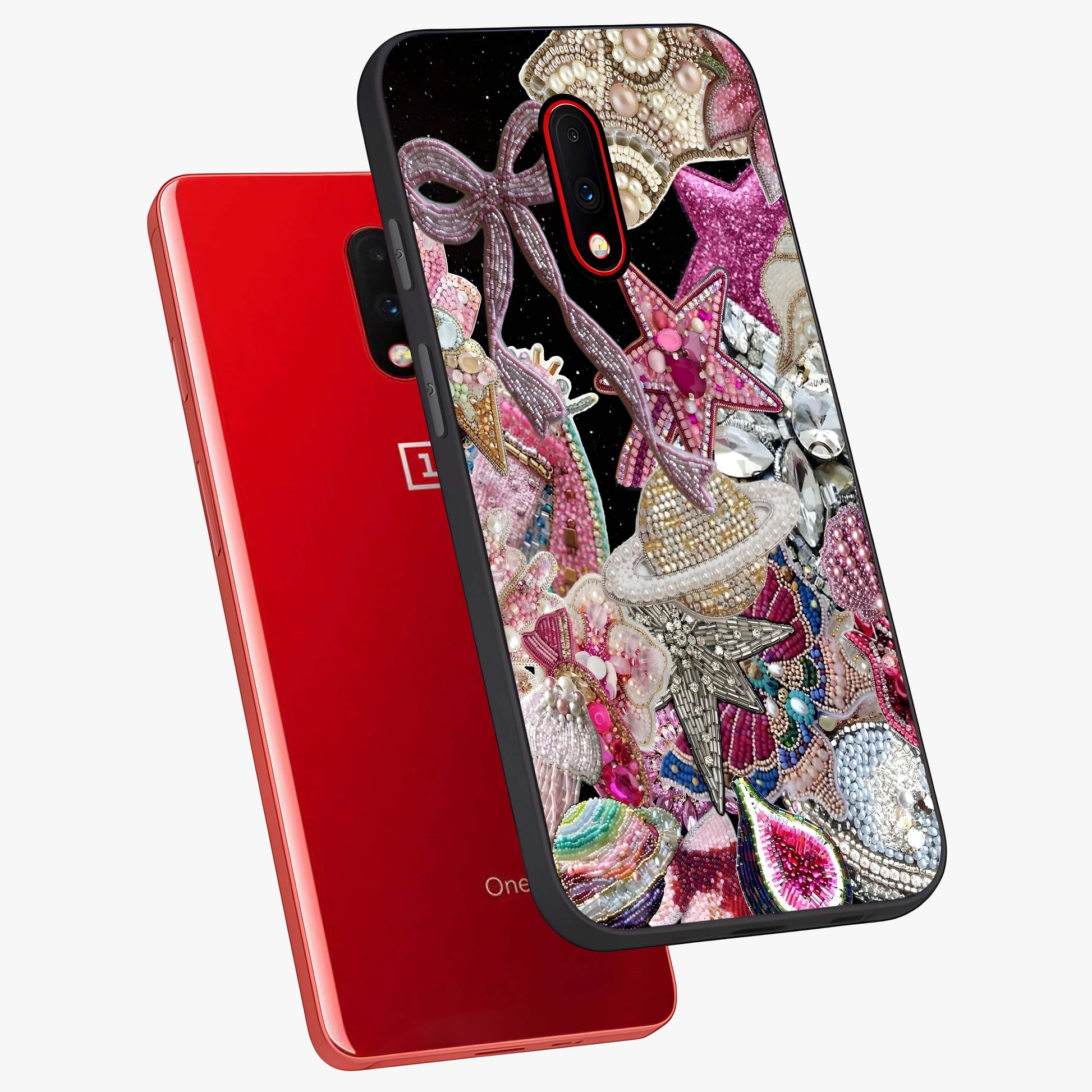 Starlit Jewel Dream Glass Case displayed in angled mockup highlighting glowing celestial jewel design with dreamy aesthetic.