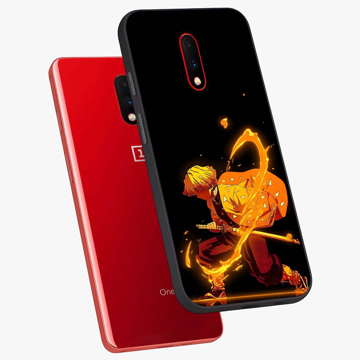 Thunder Flame Execution Glass Case displayed in angled mockup highlighting dramatic fire themed design with intense fantasy aesthetic.