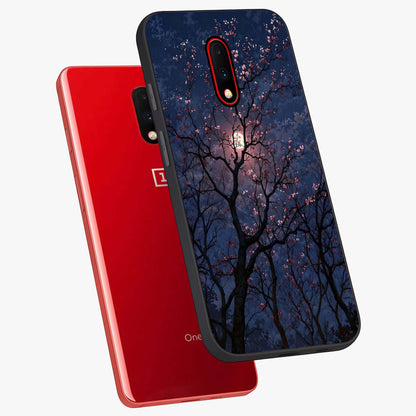 Twilight Sakura Serenade Glass Case displayed in angled mockup highlighting delicate sakura flower design with dreamy aesthetic.