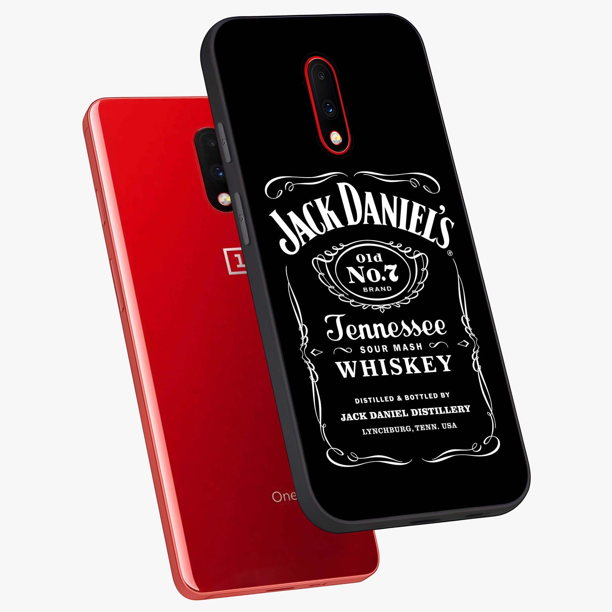 Vintage Whiskey Heritage Glass Case displayed in angled mockup highlighting retro beverage themed design with heritage aesthetic.