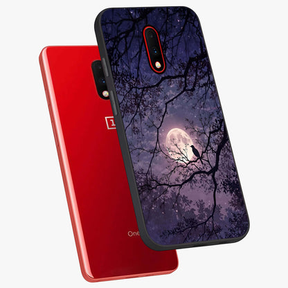 Whispering Moon Silence Glass Case displayed in angled mockup highlighting calm lunar design with dreamy night aesthetic.