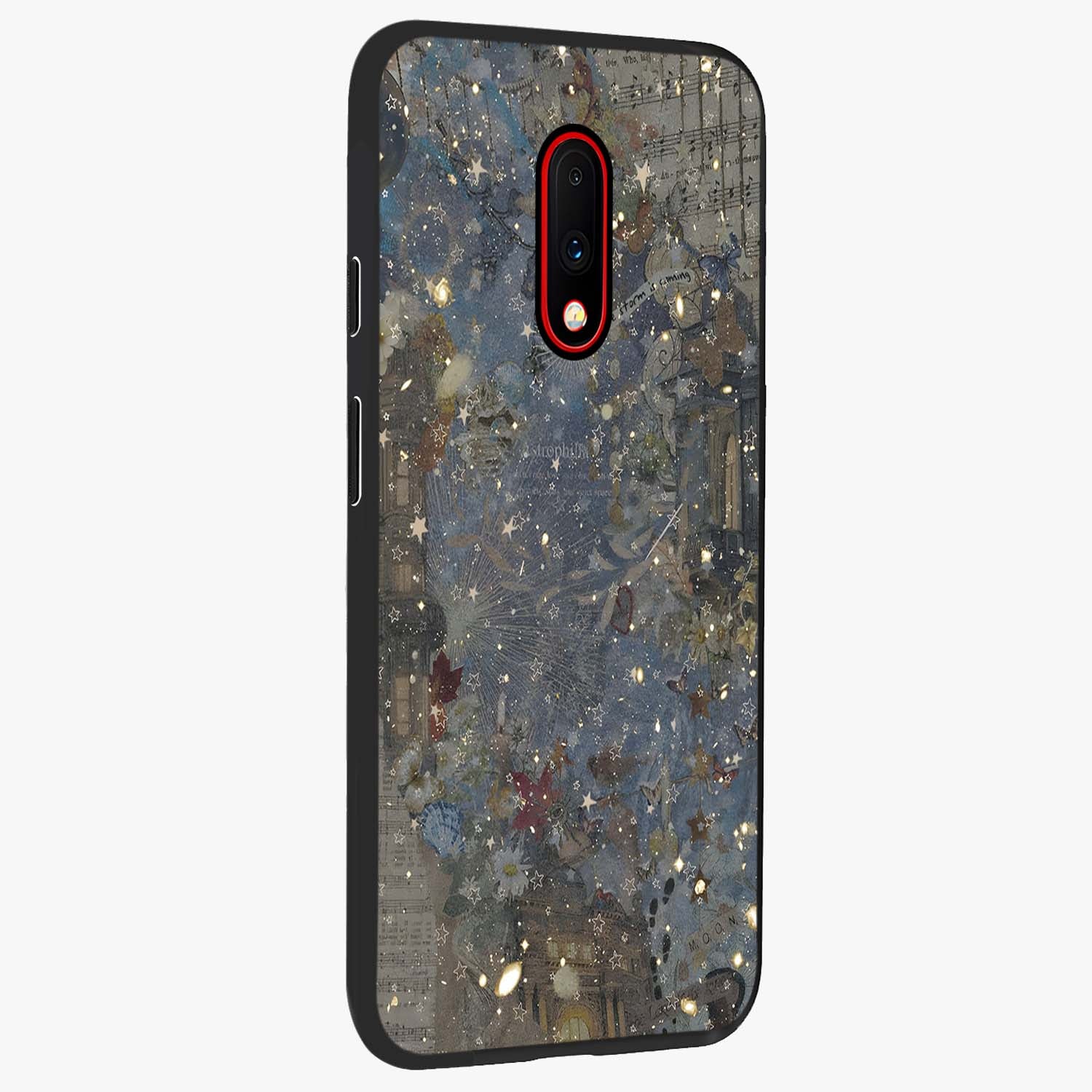 Aesthetic Astrolophia Glass Case upright view showcasing soft aesthetic theme with stylish modern look.