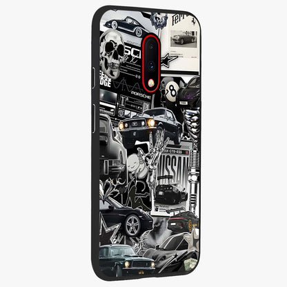 Aesthetic Dark Love Glass Case upright view showcasing dramatic romantic artwork with modern aesthetic style.