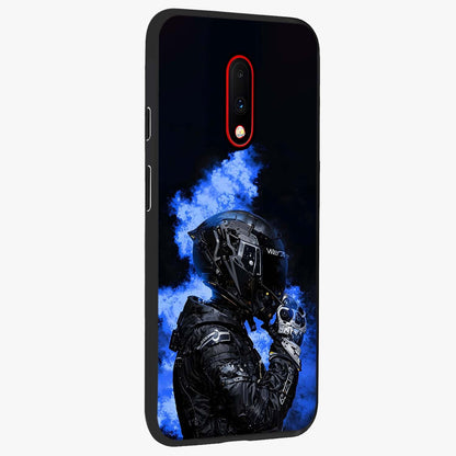Cyber Sentinel Protocol Glass Case upright view showcasing advanced cyber sentinel artwork with futuristic tech theme.