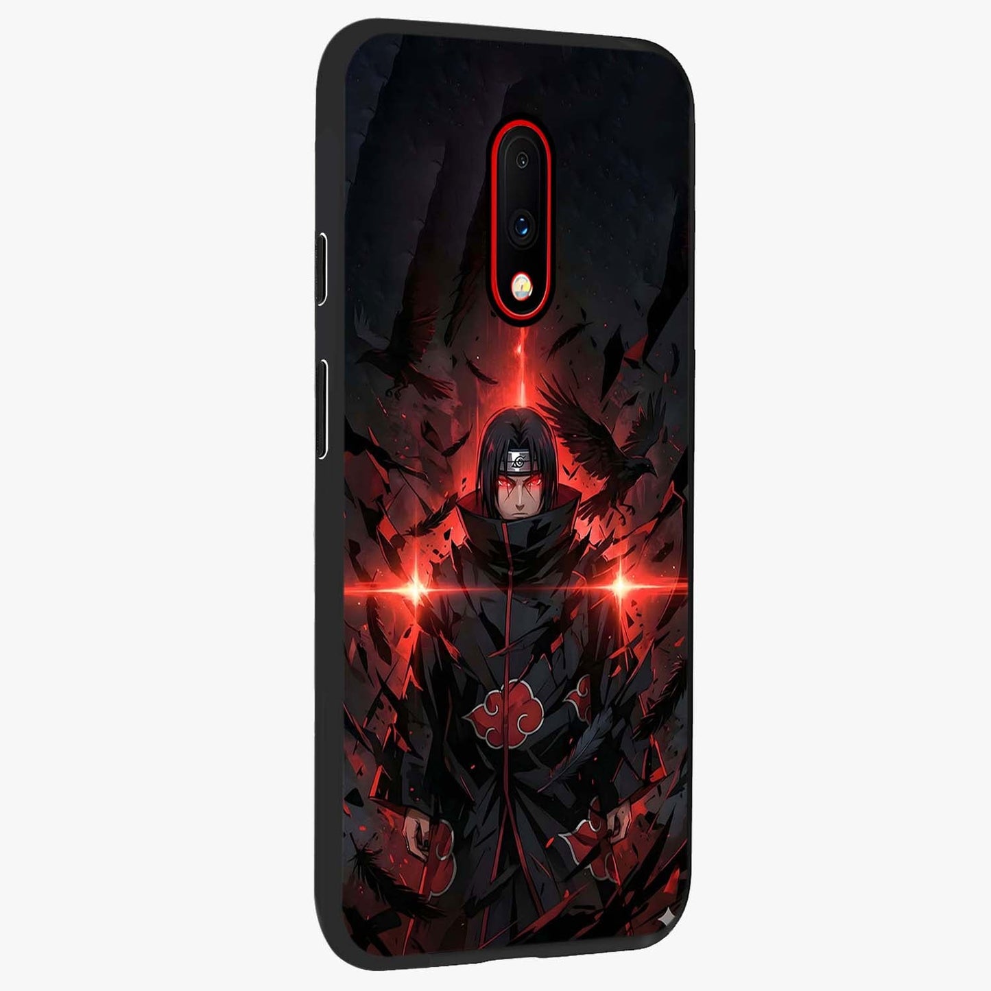 Focus Mode On Glass Case upright view showcasing strong typography statement with sleek motivational theme.