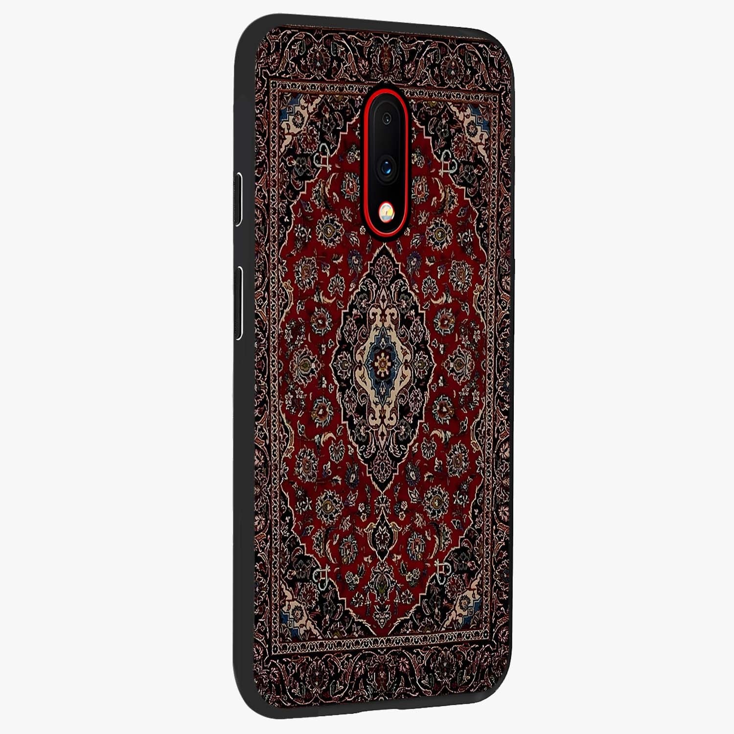 Heritage Carpet Royale Glass Case upright view showcasing detailed ornamental artwork with luxurious traditional theme.