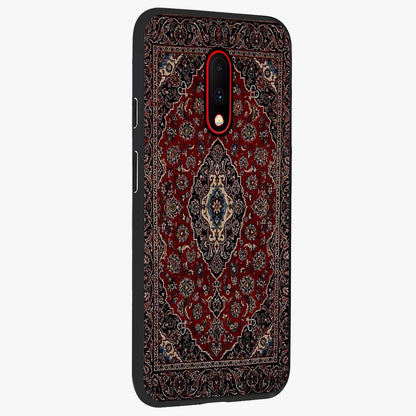 Heritage Carpet Royale Glass Case upright view showcasing detailed ornamental artwork with luxurious traditional theme.