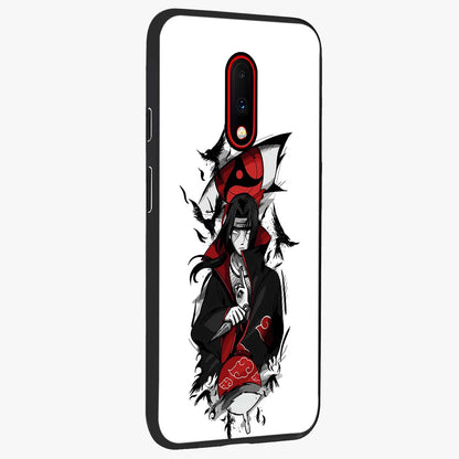Itachi Limited Edition Naruto Anime Glass Case upright view showcasing intense anime artwork with powerful character theme.
