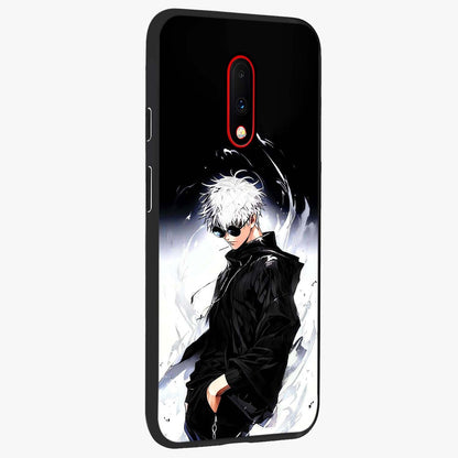 Limitless Shadow King Glass Case upright view showcasing bold shadow warrior artwork with epic fantasy theme.