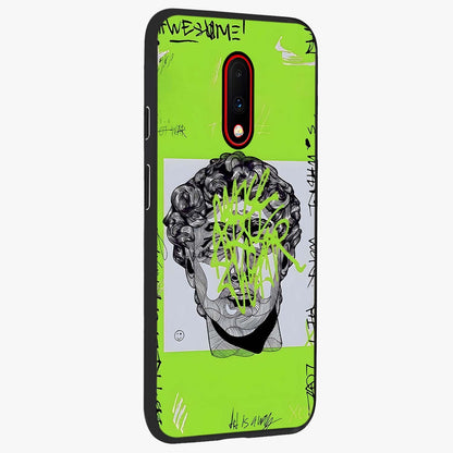 Neo Graffiti Rebellion Glass Case upright view showcasing colorful graffiti artwork with bold modern street style.