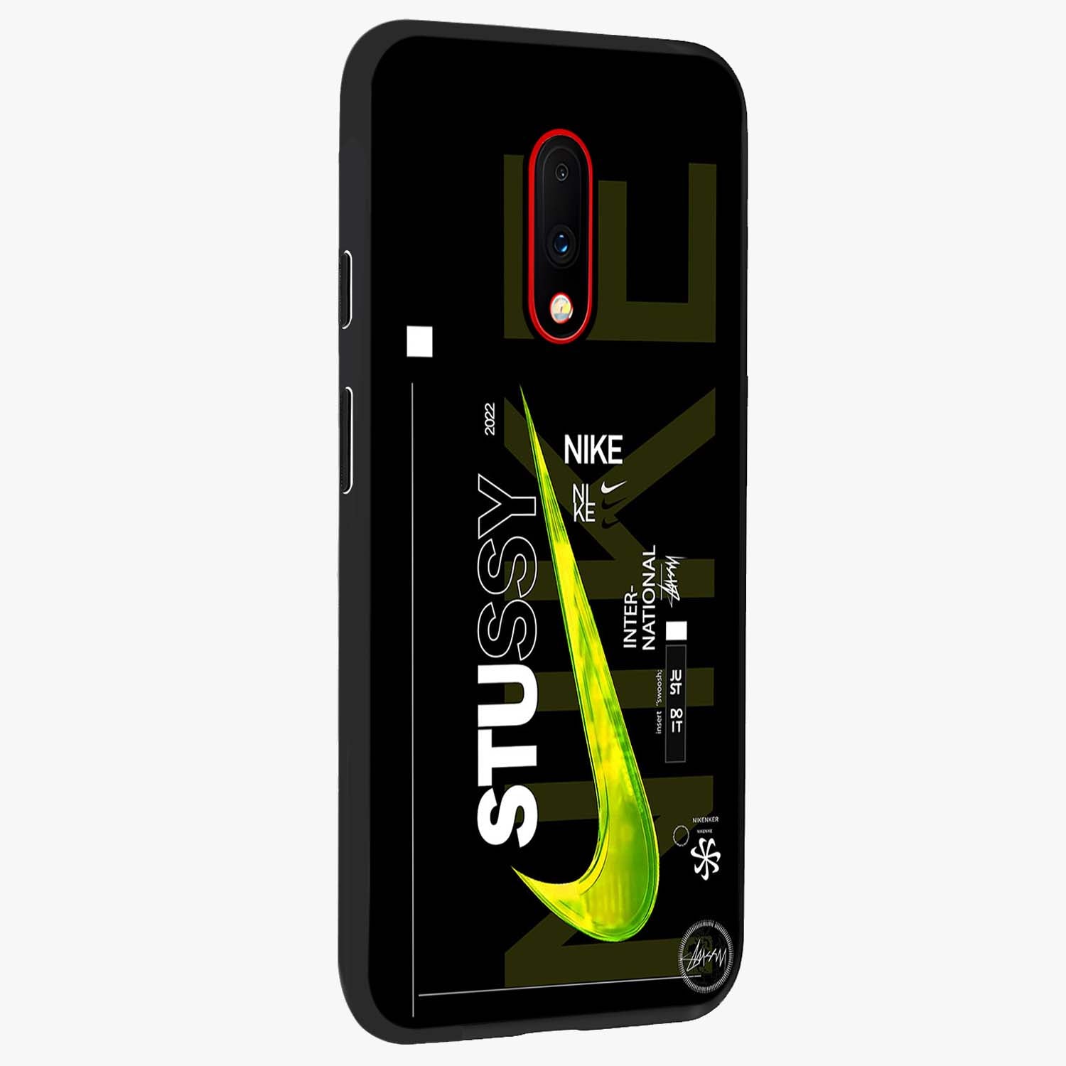 Neon Street Edition Glass Case upright view showcasing colorful neon artwork with modern street culture theme.