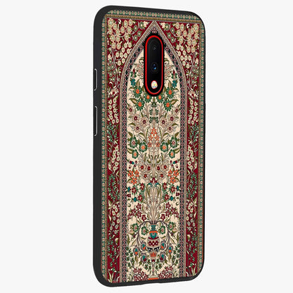 Persian Inspired Glass Case upright view showcasing decorative Persian artwork with rich heritage theme.