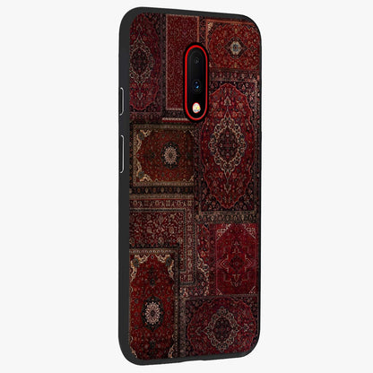 Persian Velvet Tale Glass Case upright view showcasing elegant Persian artwork with classic heritage theme.
