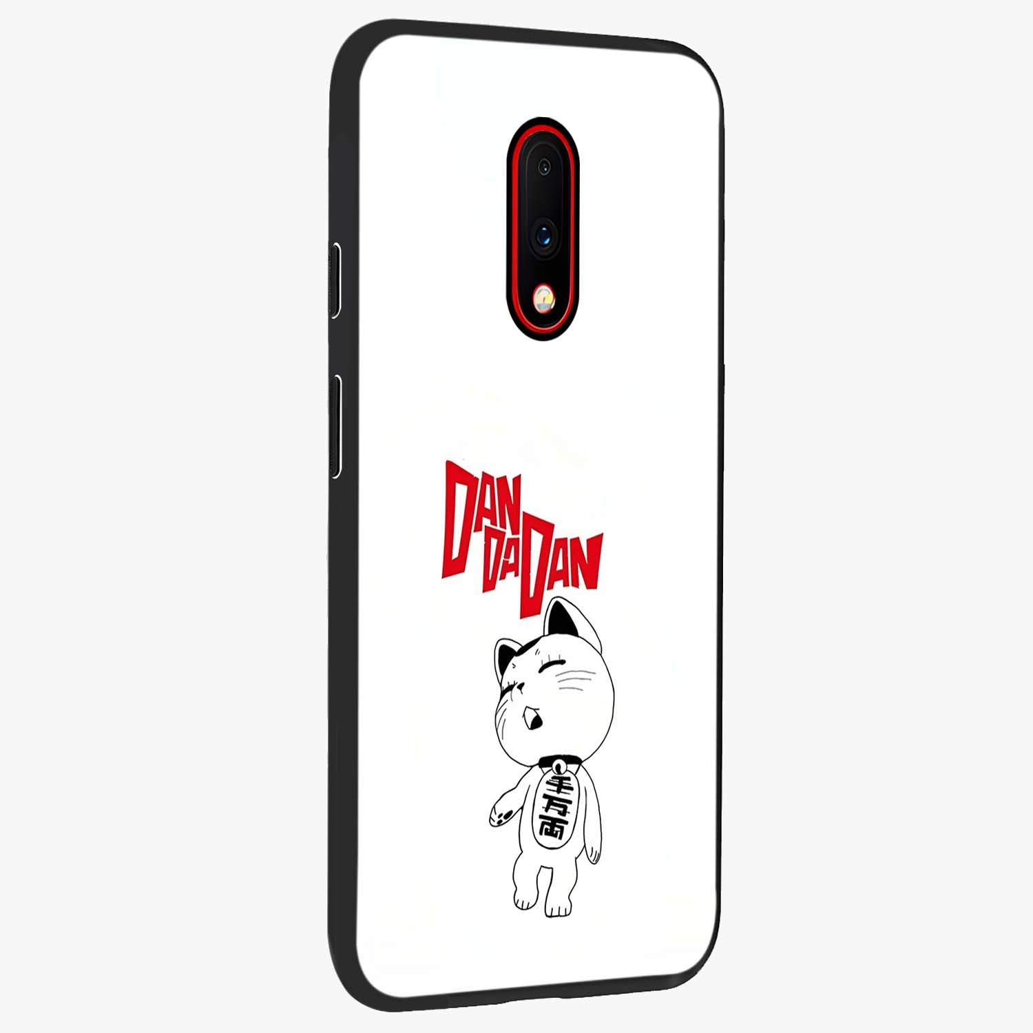 Playful Spirit Charm Glass Case upright view showcasing vibrant charm artwork with fun artistic theme.